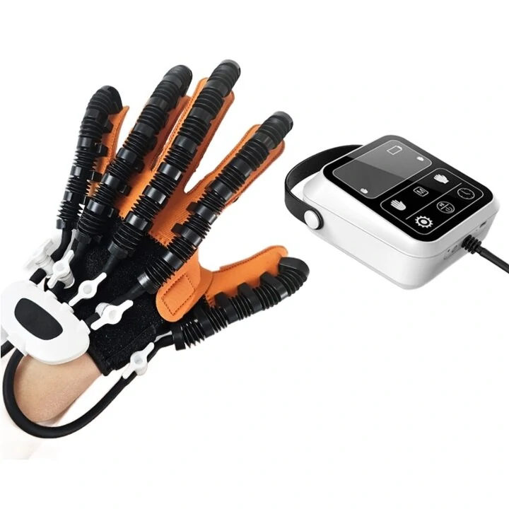 (image for) Rehabilitation Robot Gloves Hemiplegia Finger Rehabilitation Trainer Hand Function Recovery Finger Trainer Gloves Braces Supports Smart Glove for Hand Training