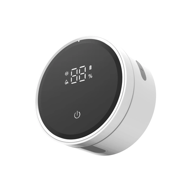 (image for) USB Smart Wall Mounted Toothbrush Sterilizer Punch-Free Single Toothbrush Dryer UV Sterilization with LED HD Display Automatic Induction Opening Closing